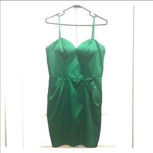 TERANI | Green Emerald Cocktail Dress 4
